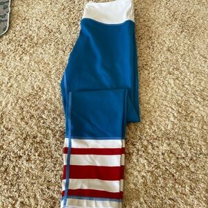 Kids Blue and Red Striped Bottoms